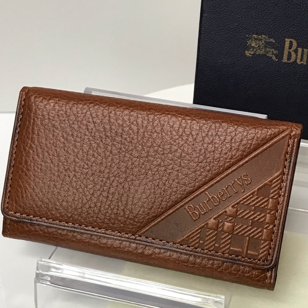 BURBERRY Leather 5-Key Holder Case 😍 - Picture 3 of 17